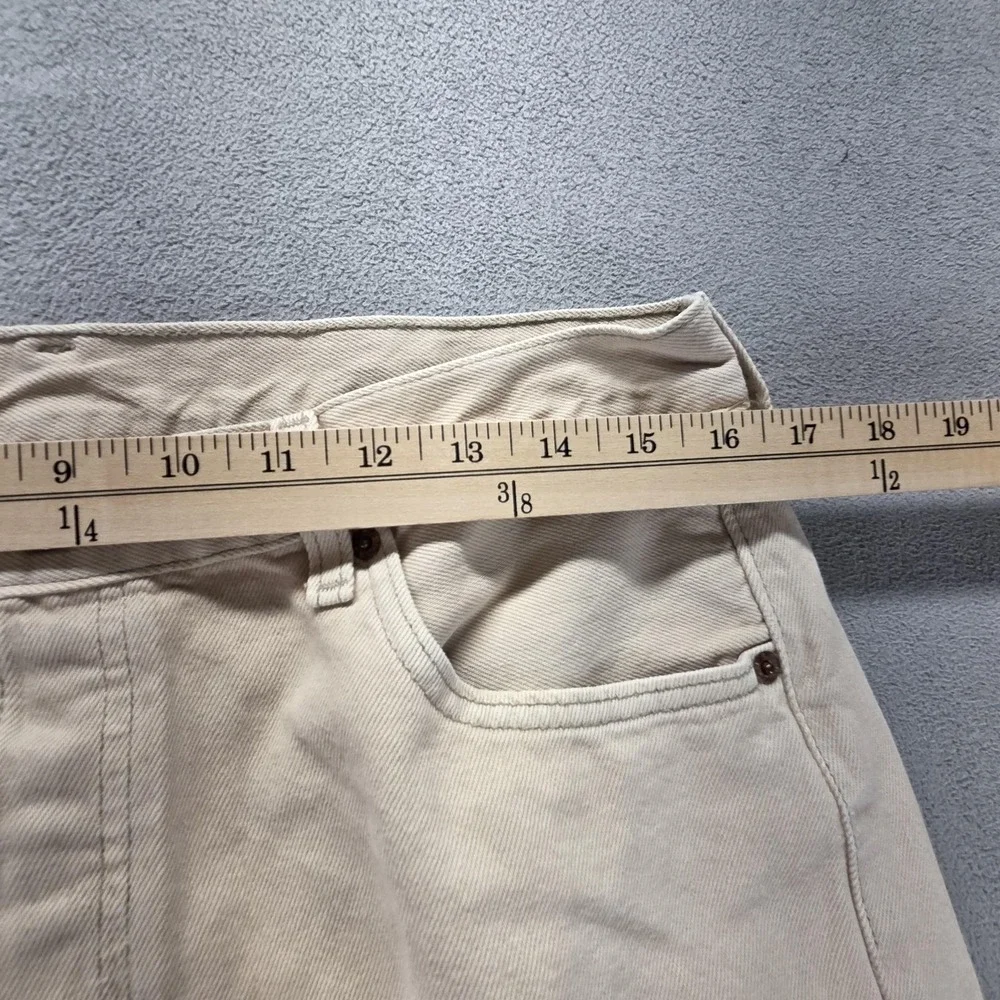Vintage Levis 501 Jeans Mens Beige‎ Straight Button Fly USA Stains Fits 32x34